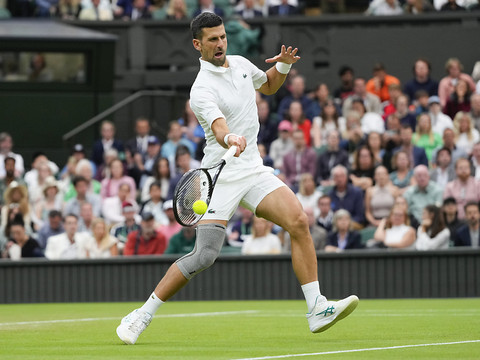 Novak Djokovic lâche un set mais poursuit sa route