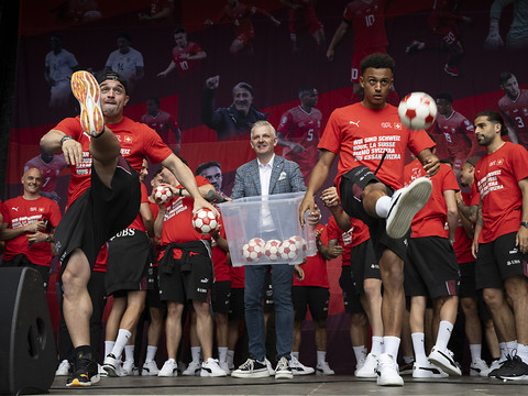 Un accueil chaleureux pour l'équipe de Suisse