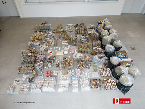 La police bernoise saisit une tonne de haschisch et de marijuana