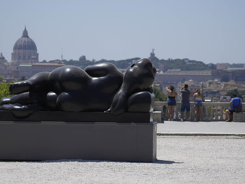 Des sculptures de Botero dans les rues de Rome