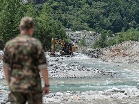 L'armée prolonge son aide dans le Val Maggia (TI)
