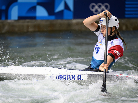 Alena Marx en finale du slalom