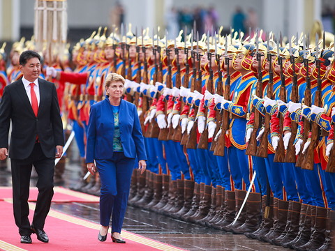 Déclarations signées pendant la visite de Viola Amherd en Mongolie