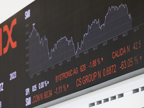 La Bourse suisse encore dans le rouge, mais limite bien la casse