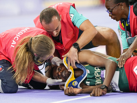 Inquiétude pour Lamecha Girma, victime d'une chute violente