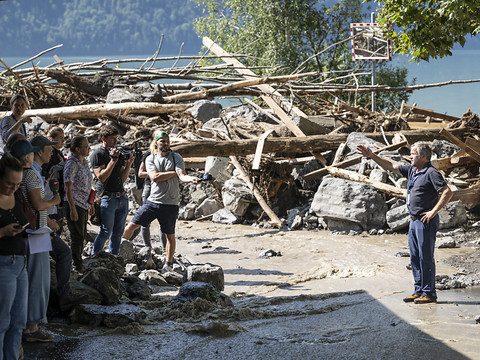 Intempéries: 70 personnes ont dû être évacuées à Brienz (BE)