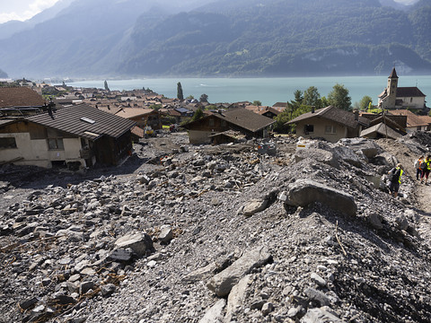 Des habitants de Brienz (BE) évacués peuvent visiter leur maison