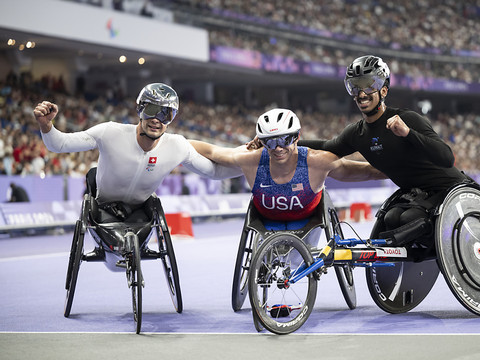 Marcel Hug en argent sur 5000 m
