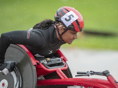Alexandra Helbling en finale du 100 mètres