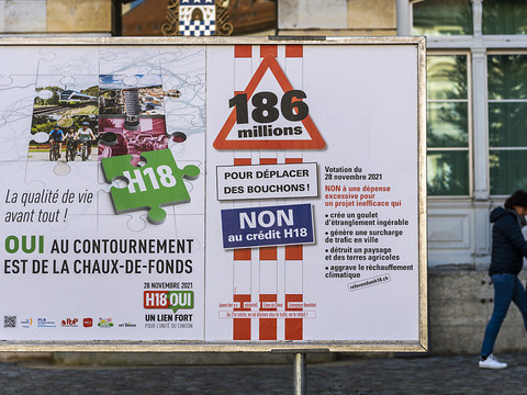 Voie libre pour la construction de la H18 à La Chaux-de-Fonds (NE)