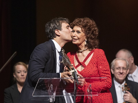 La vedette italienne Sophia Loren fête ses 90 ans à Rome
