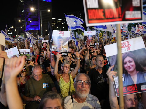 Manifestation à Tel-Aviv pour réclamer la libération des otages
