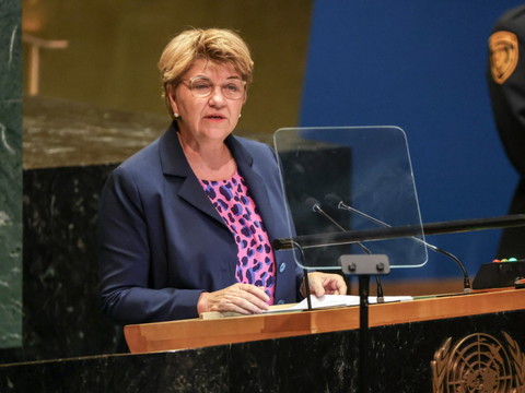 Viola Amherd dénonce à New York l'aggravation des conflits