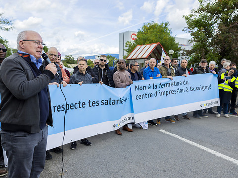 Imprimerie de Bussigny: syndicats et personnel se mobilisent