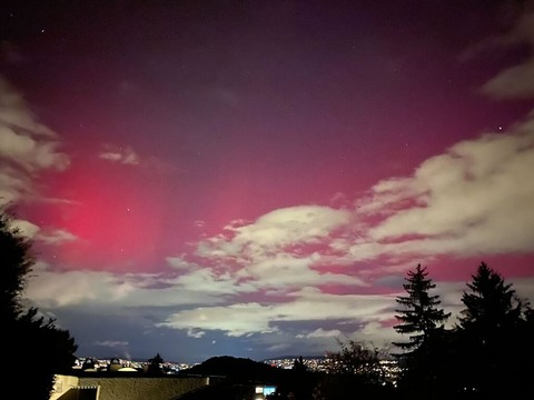 Aurores boréales aperçues dans le ciel suisse