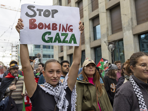 Près de 3000 personnes manifestent à Genève pour la Palestine