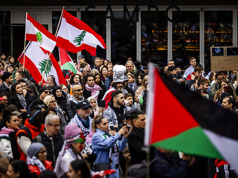 Plus de 1000 manifestants pour la Palestine et le Liban à Zurich