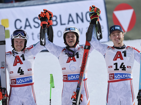 Triplé norvégien dans le géant de Sölden, Caviezel 9e