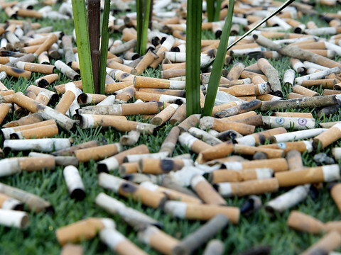 Les mégots de cigarettes sur les places de jeux sont un risque