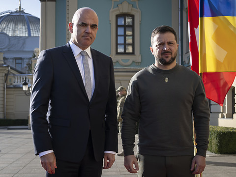 Alain Berset promet un envoyé spécial à Volodymyr Zelensky