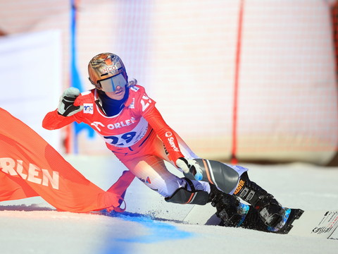 Zogg 3e du slalom parallèle de Yanqing, Baetschi 4e
