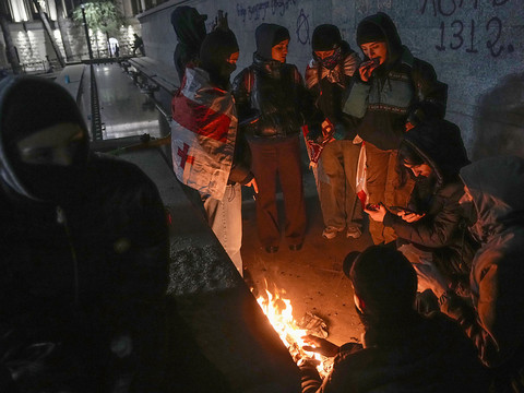 Douzième nuit de manifestations pro-UE à Tbilissi
