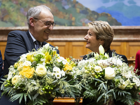 Karin Keller-Sutter est élue présidente de la Confédération