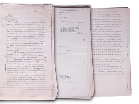Documents juridiques liés aux Beatles vendus près de 11'000 euros