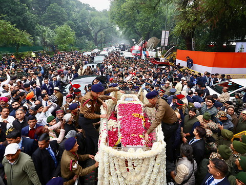 En Inde, funérailles nationales de l'ancien Premier ministre Singh