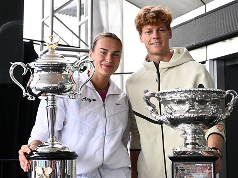Sinner pour un doublé, Sabalenka pour un triplé