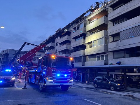 Incendie au centre-ville de Sierre: 50 habitants évacués