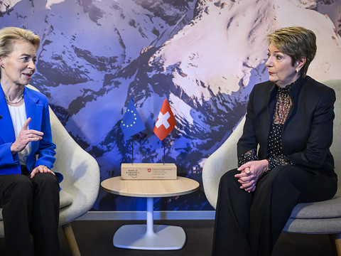 Keller-Sutter et von der Leyen ont discuté des accords à Davos