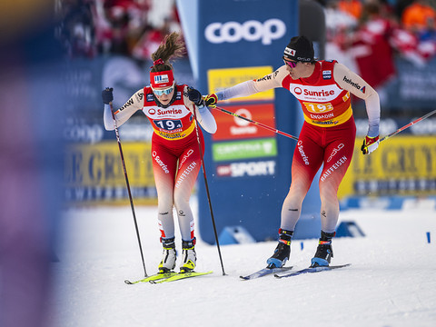 Coupe du monde en Engadine: le relais mixte suisse troisième