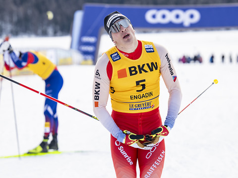 Valerio Grond 5e du sprint à Silvaplana
