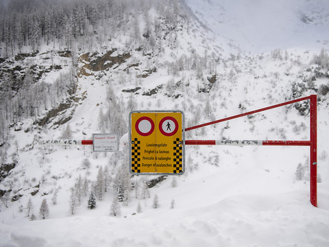 Fort danger d'avalanche dans certaines régions de Suisse