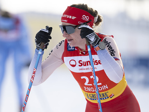 Nadine Fähndrich 2e du sprint classique de Cogne
