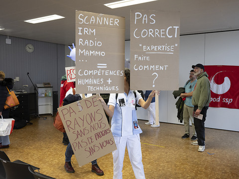 Début de la grève des techniciens en radiologie médicale à Fribourg