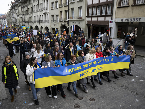 Manifestation nationale à Berne pour la paix en Ukraine