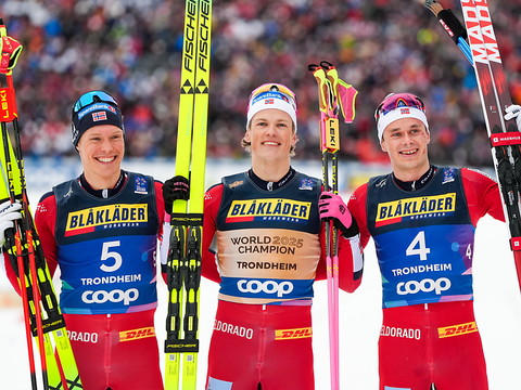 Un premier sacre en skiathlon pour Klaebo