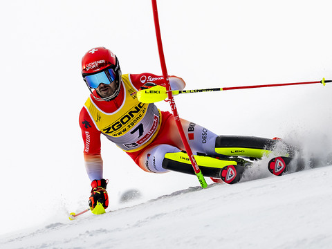 Loïc Meillard de retour en champion du monde