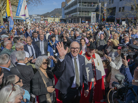 Le canton de Zoug fête son conseiller fédéral Martin Pfister