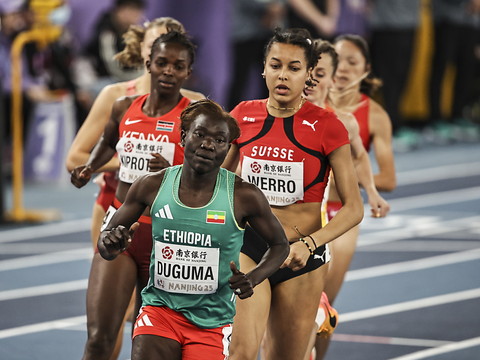 Audrey Werro en demi-finales du 800 m