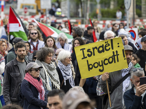Près de 2500 manifestants pro-palestiniens à Genève et Lausanne