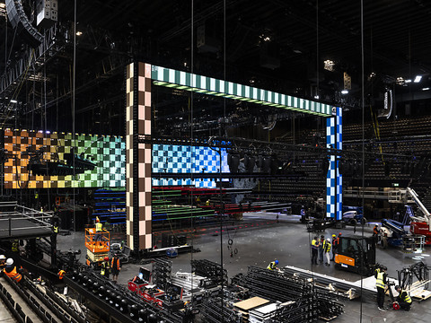 La grande scène de l'Eurovision sera prête dans dix jours