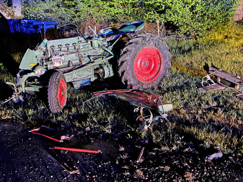 Un tracteur se renverse en Thurgovie: deux blessés