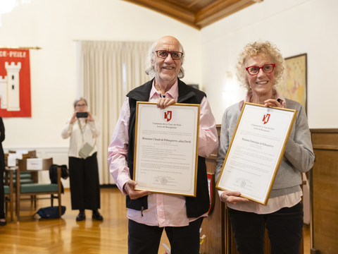 Derib devient bourgeois d'honneur de La Tour-de-Peilz (VD)