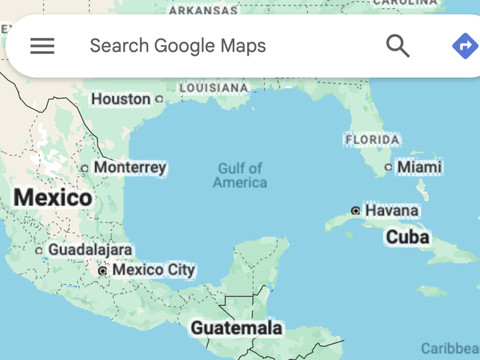 Le Mexique poursuit Google pour le changement de nom du golfe