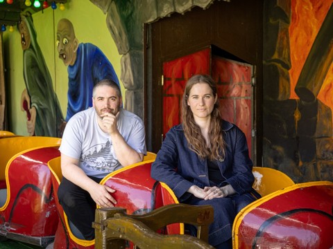 Musée Tinguely: train fantôme en hommage à Jean Tinguely