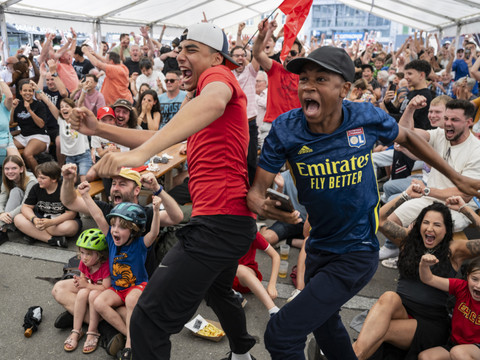 Coupe de Suisse: A la fan zone, les Biennois ont vibré