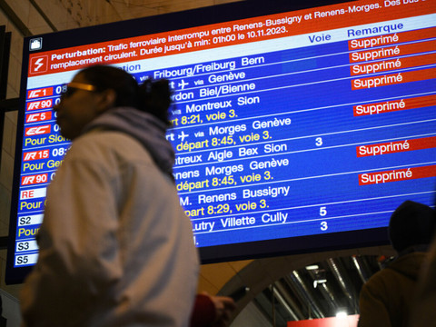 Trafic ferroviaire perturbé en Suisse romande